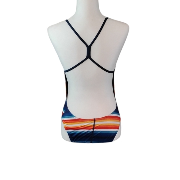 Speedo Vibrant Striped One Piece Swimsuit - Picture 5 of 7